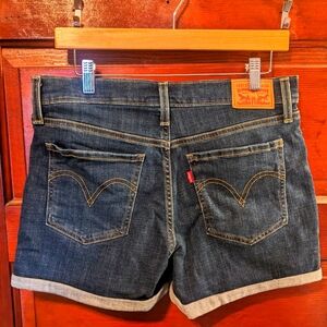 Levis Mid Length Jean Shorts